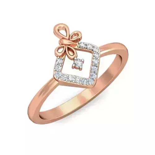 Women Diamond ring 3dm stl render detail