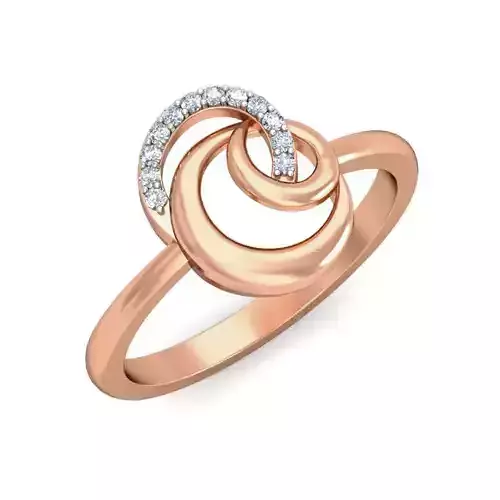 Women Diamond ring 3dm stl render detail