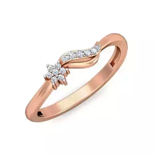 Women Diamond ring 3dm stl render detail