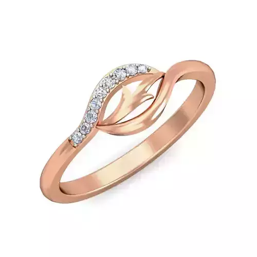 Women Diamond ring 3dm stl render detail