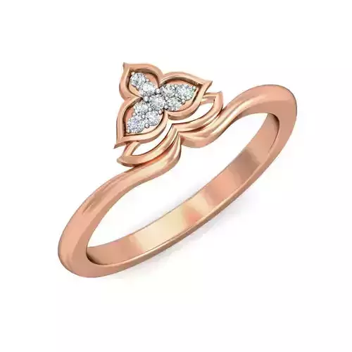 Women Diamond ring 3dm stl render detail