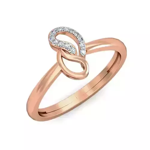 Women Diamond ring 3dm stl render detail