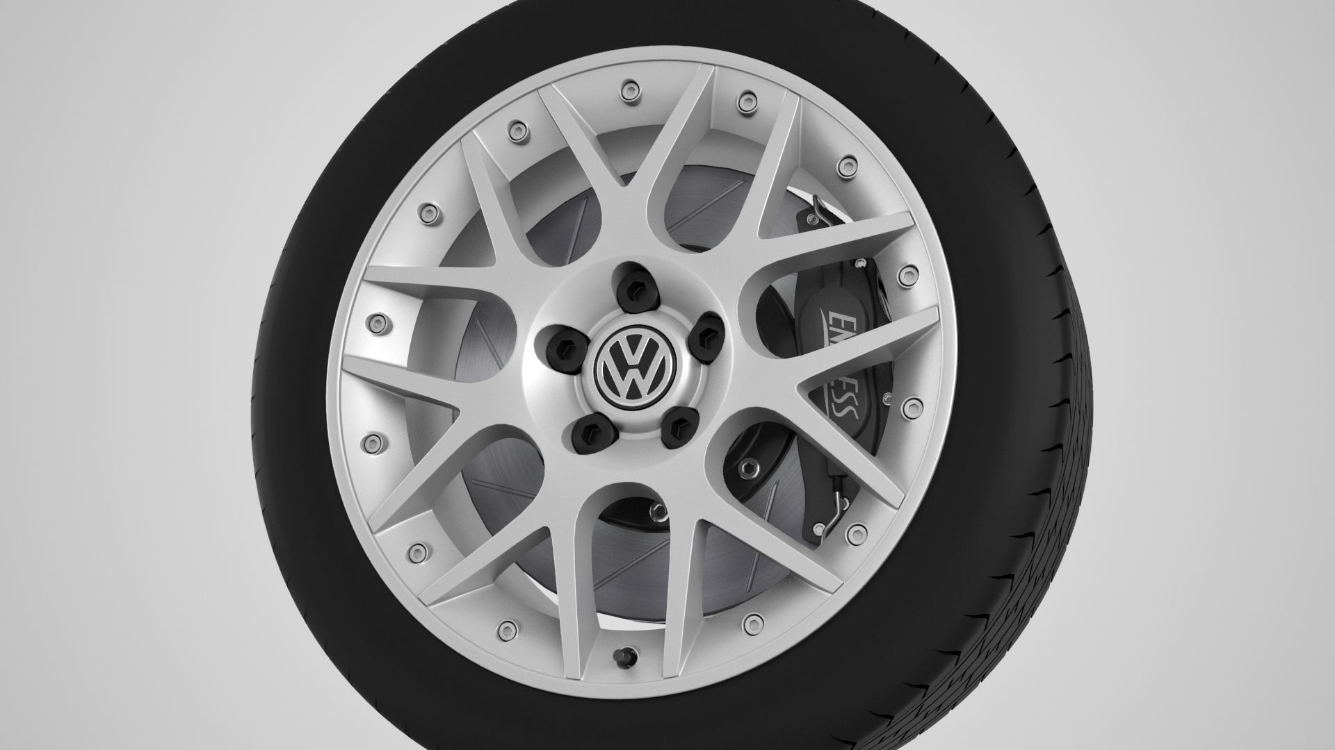 Volkswagen Passat Rim 3D model | CGTrader