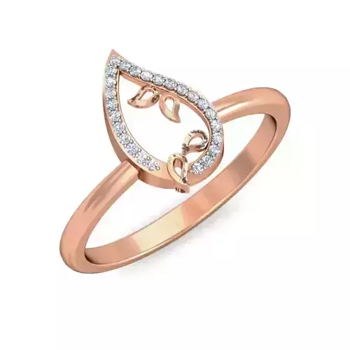 Women Diamond ring 3dm stl render detail