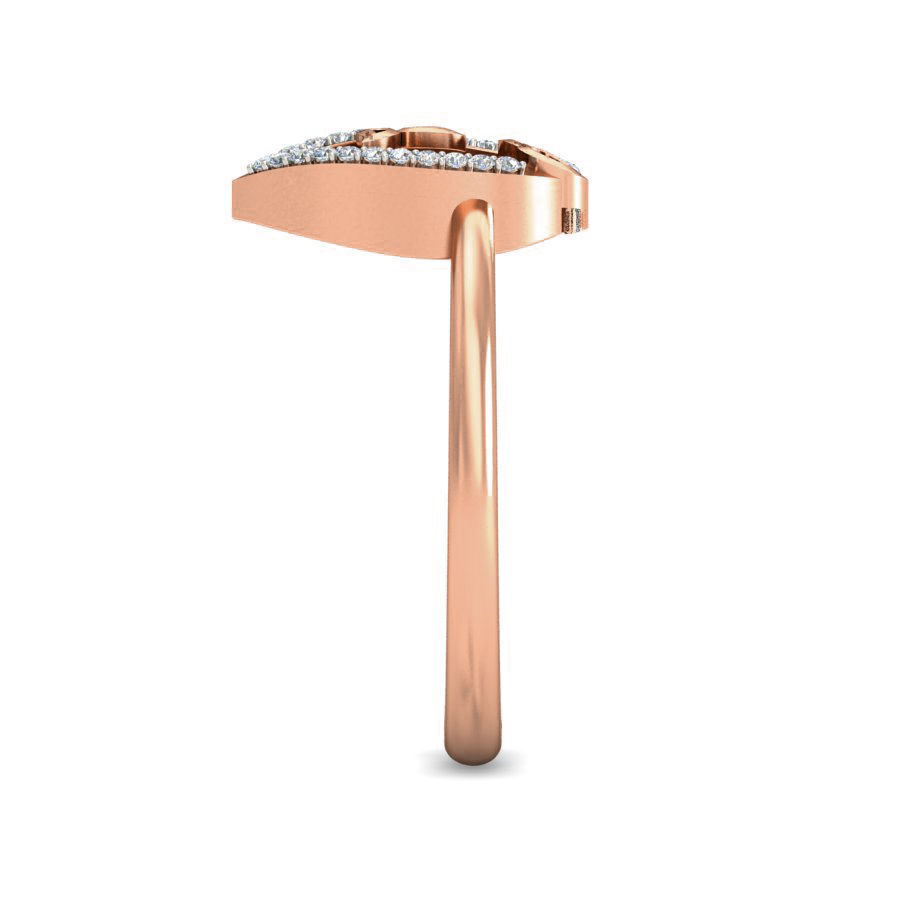 Women Diamond ring 3dm stl render detail 3D print model_2