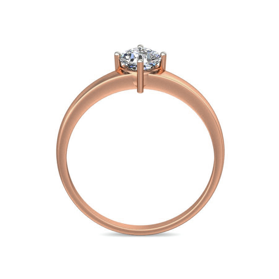 Women Solitaire Diamond Ring 3dm stl renders detail 3D print model_2