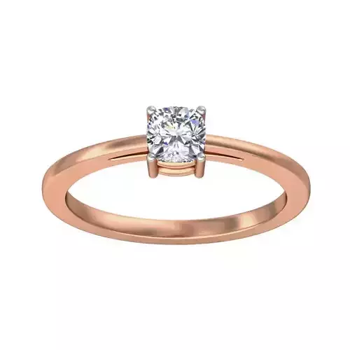 Women Solitaire Diamond Ring 3dm stl renders detail