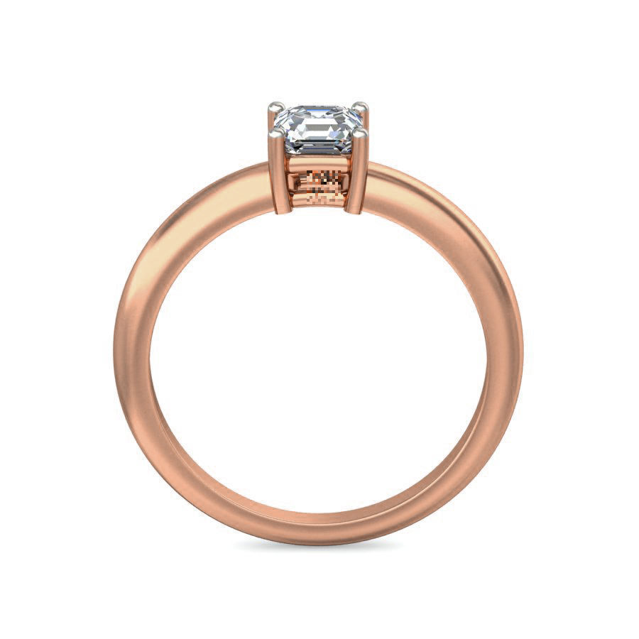 Women Solitaire Diamond Ring 3dm stl renders detail 3D print model_1