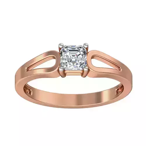 Women Solitaire Diamond Ring 3dm stl renders detail