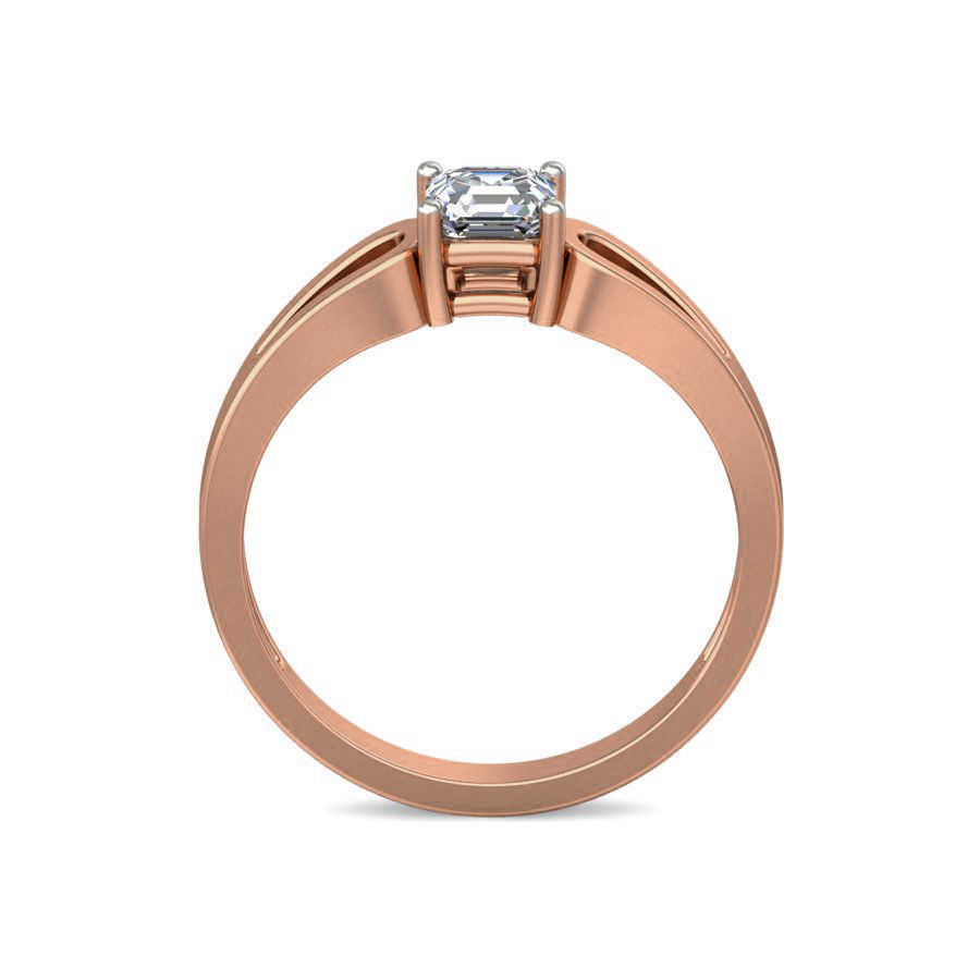 Women Solitaire Diamond Ring 3dm stl renders detail 3D print model_2