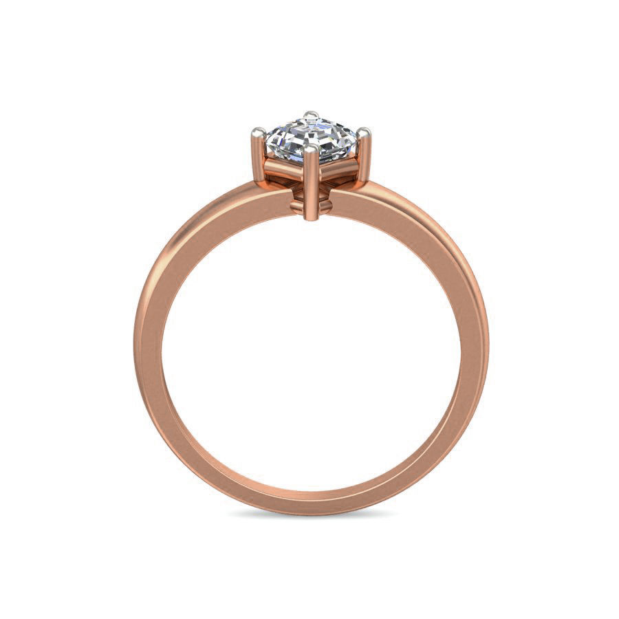 Women Solitaire Diamond Ring 3dm stl renders detail 3D print model_2