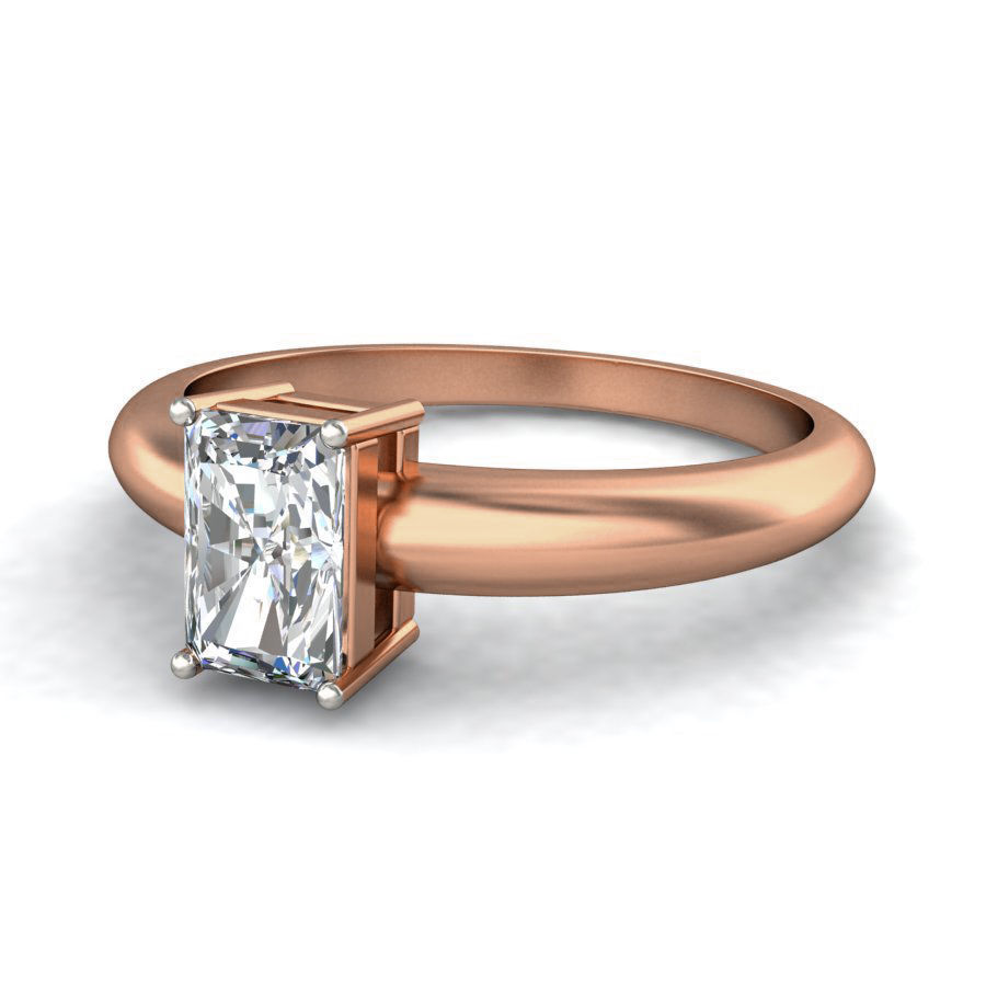 Women Solitaire Diamond Ring 3dm stl renders detail 3D print model_5