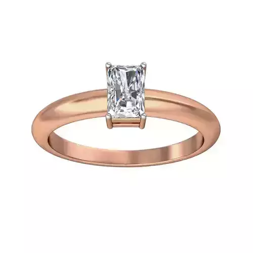 Women Solitaire Diamond Ring 3dm stl renders detail