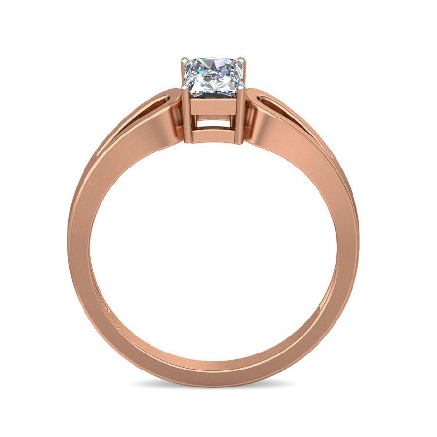 Women solitaire ring 3dm stl render detail 3D print model_2