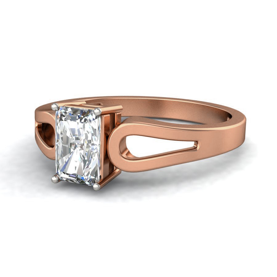 Women solitaire ring 3dm stl render detail 3D print model_6