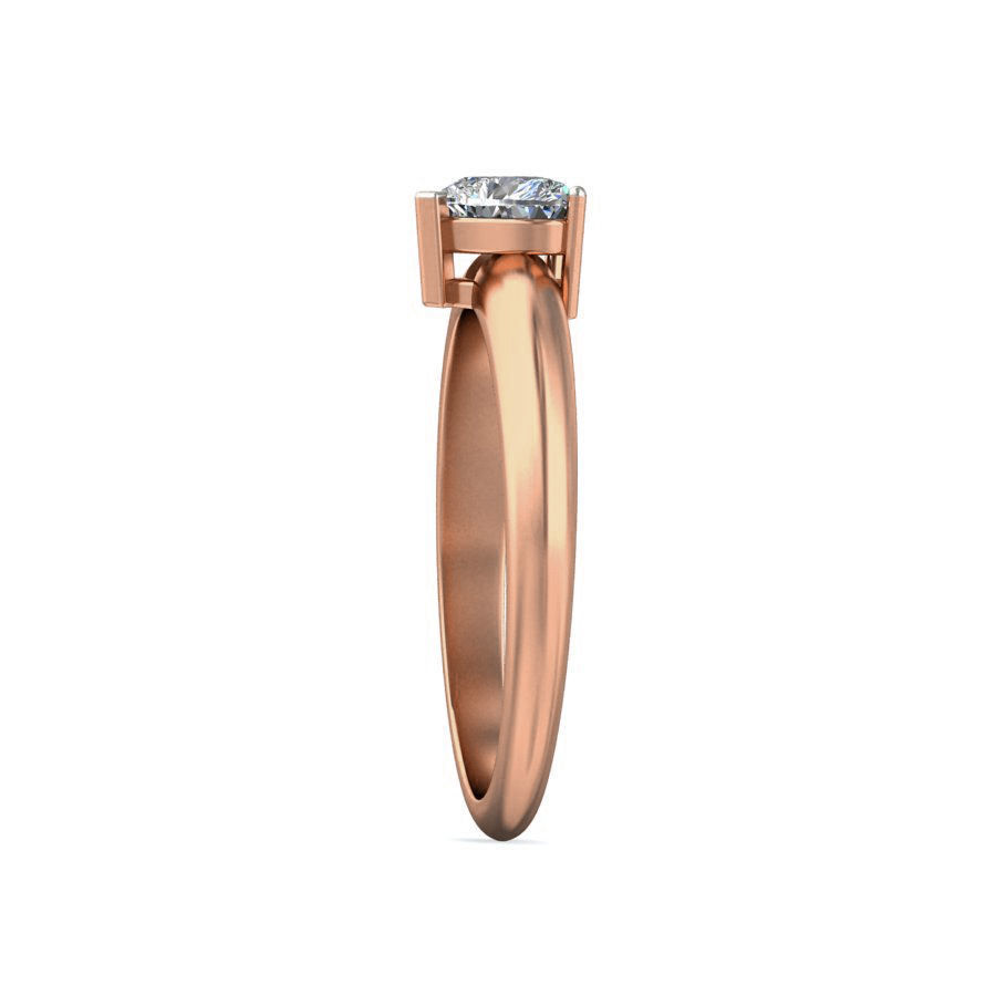 Women solitaire ring 3dm stl render detail 3D print model_4