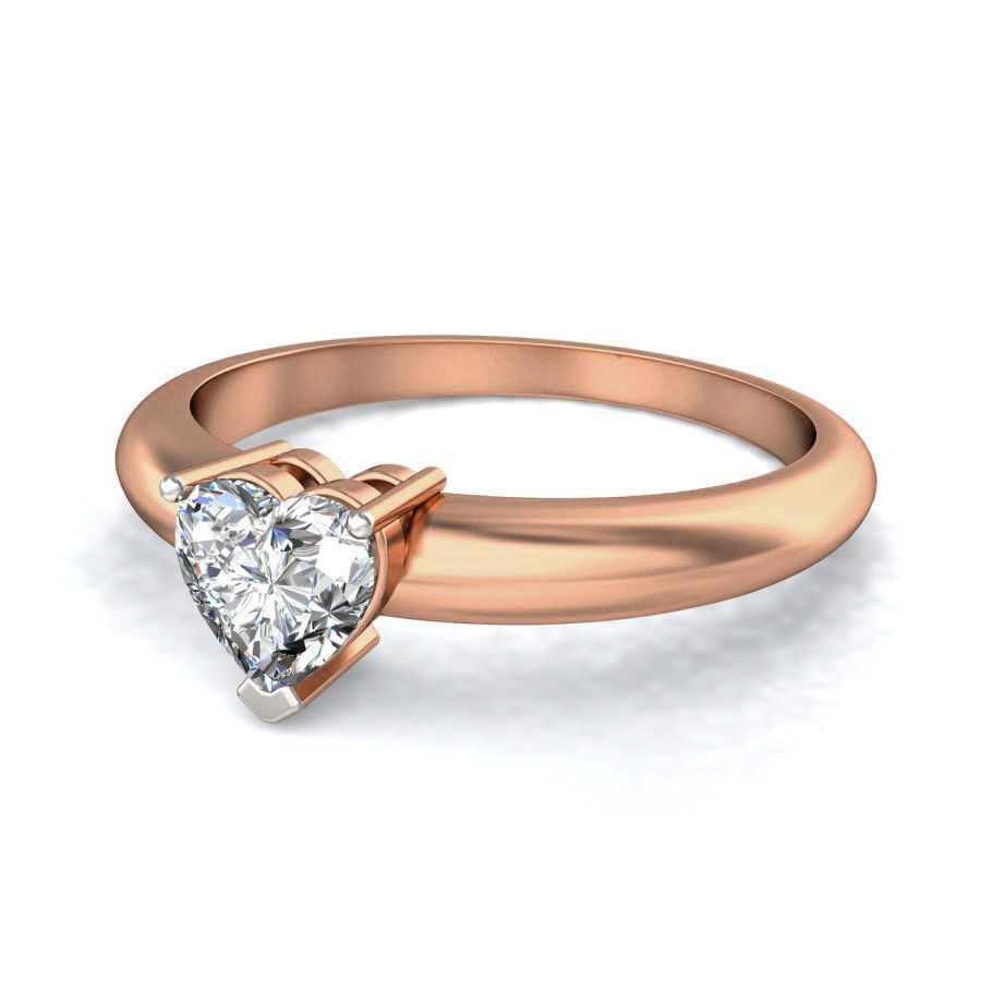 Women solitaire ring 3dm stl render detail 3D print model_5