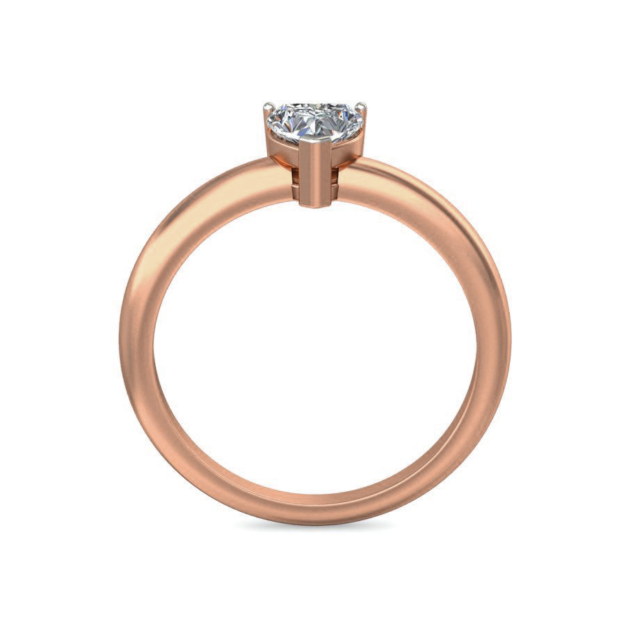 Women solitaire ring 3dm stl render detail 3D print model_2