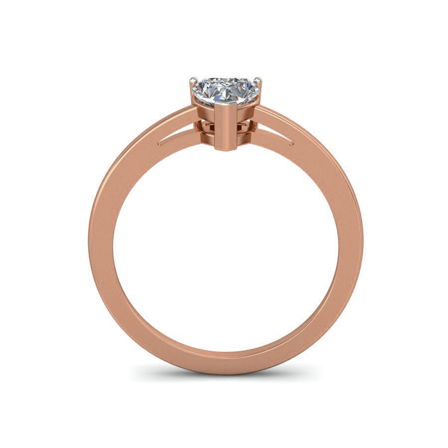 Women solitaire ring 3dm stl render detail 3D print model_2