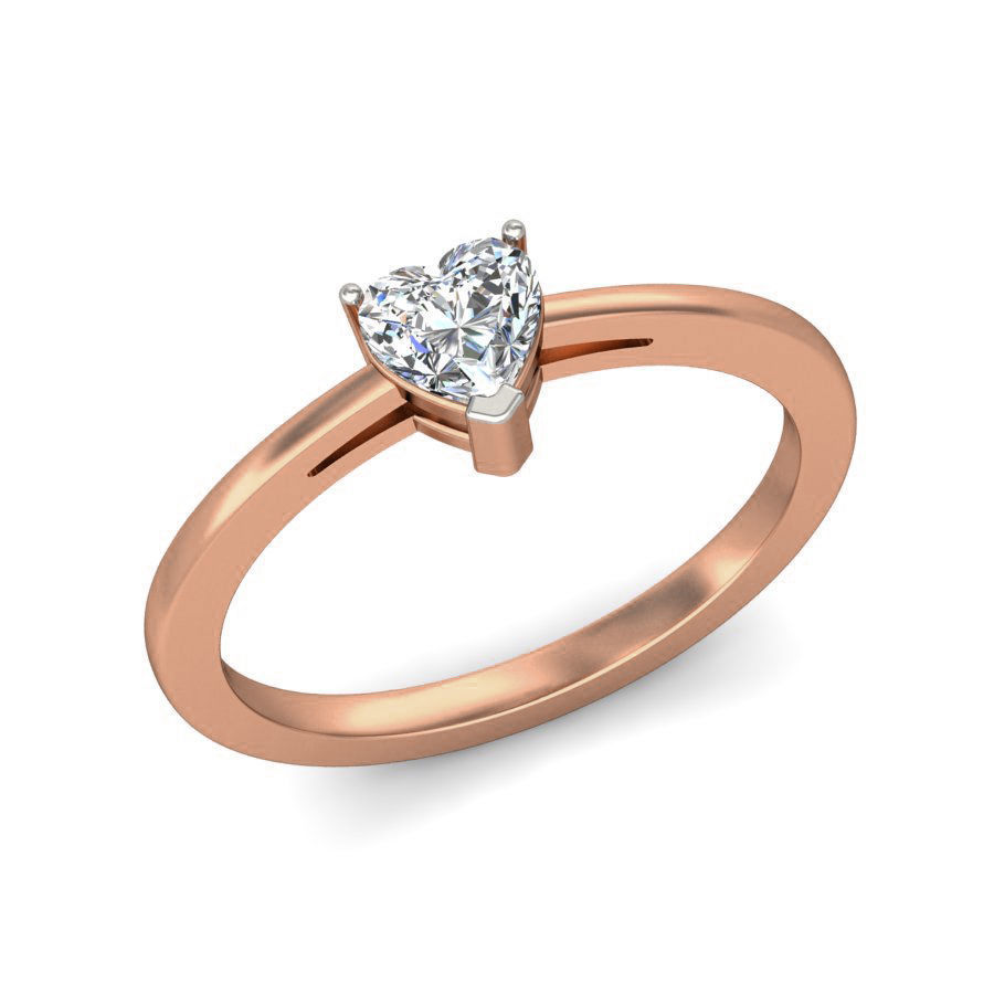 Women solitaire ring 3dm stl render detail 3D print model_3