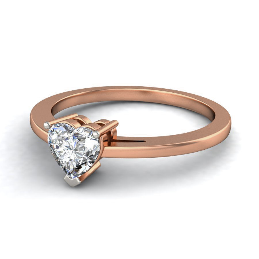 Women solitaire ring 3dm stl render detail 3D print model_6
