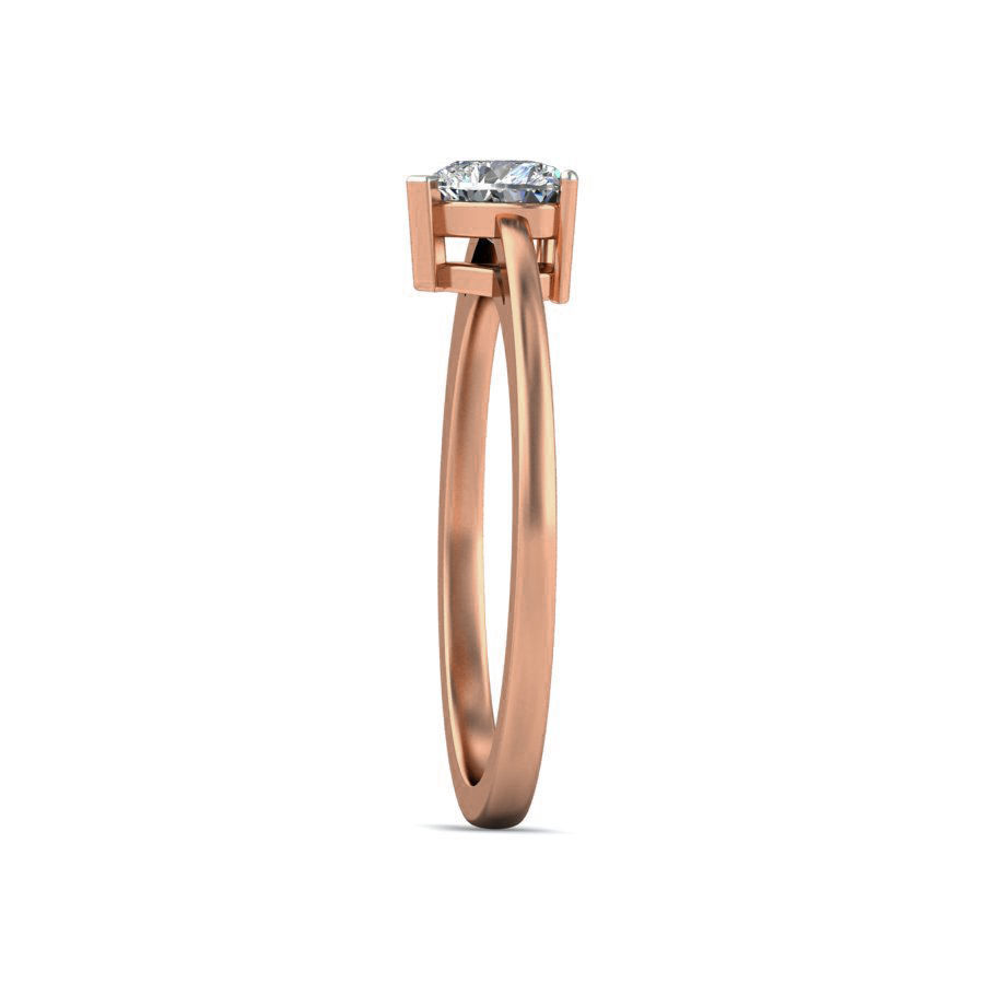 Women solitaire ring 3dm stl render detail 3D print model_4