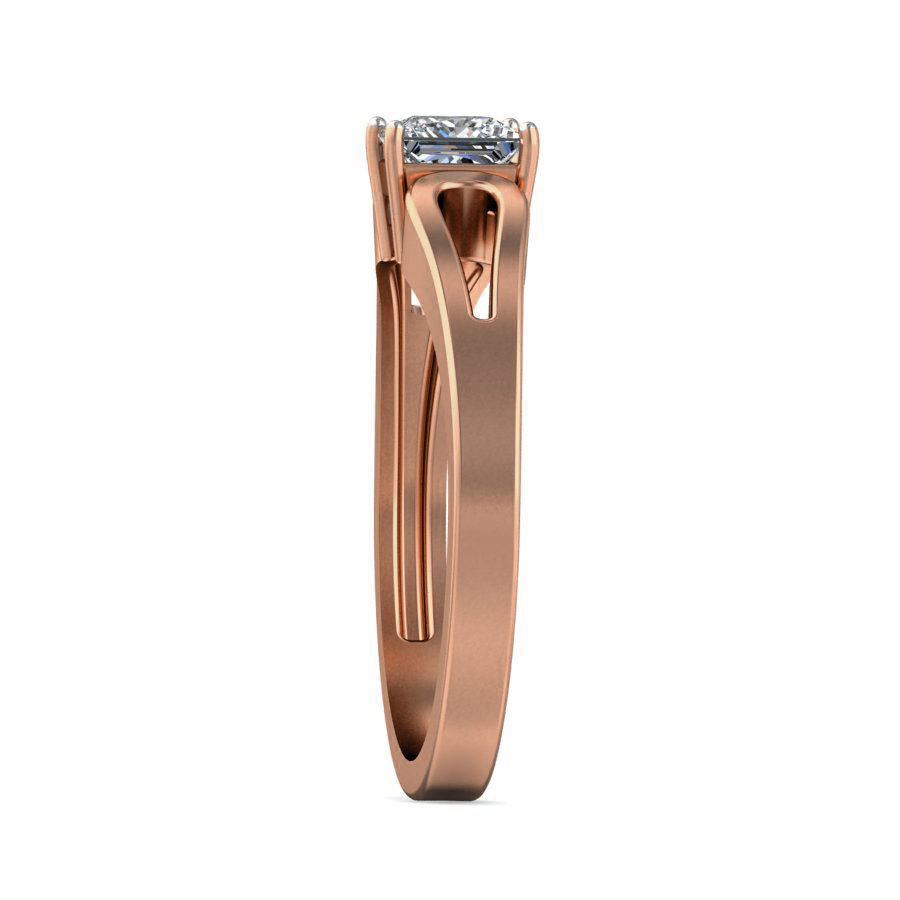 Women solitaire ring 3dm stl render detail 3D print model_4