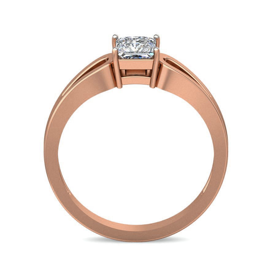 Women solitaire ring 3dm stl render detail 3D print model_2