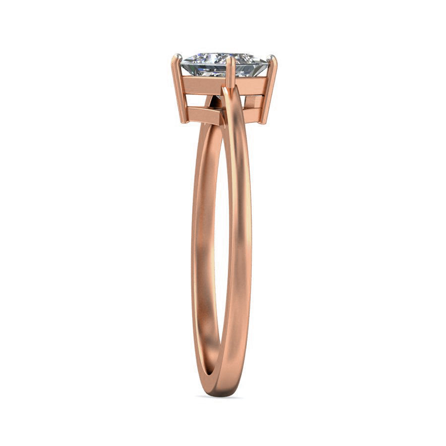 Women solitaire ring 3dm stl render detail 3D print model_4