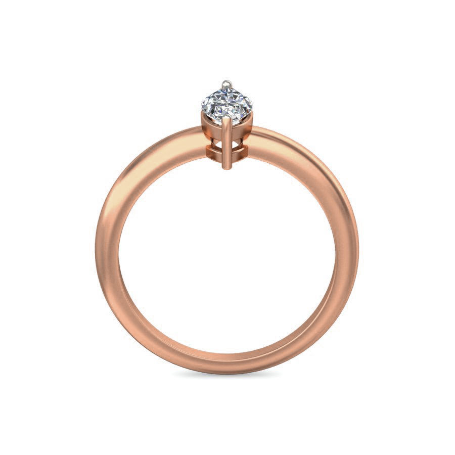 Women solitaire ring 3dm stl render detail 3D print model_2