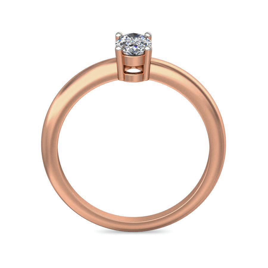Women solitaire ring 3dm stl render detail 3D print model_2