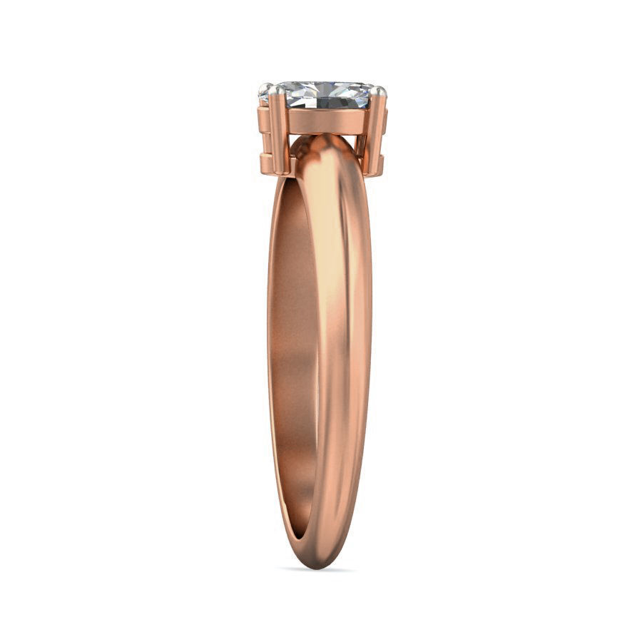 Women solitaire ring 3dm stl render detail 3D print model_6