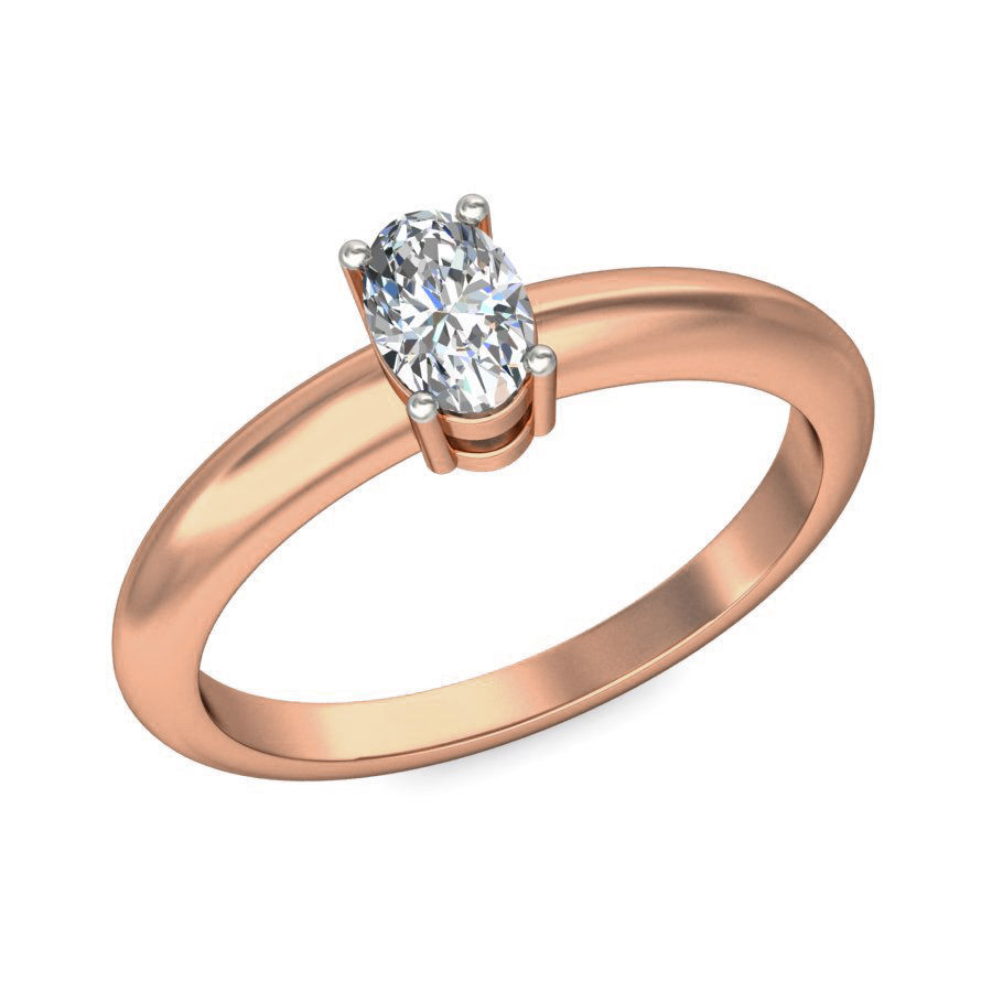 Women solitaire ring 3dm stl render detail 3D print model_5