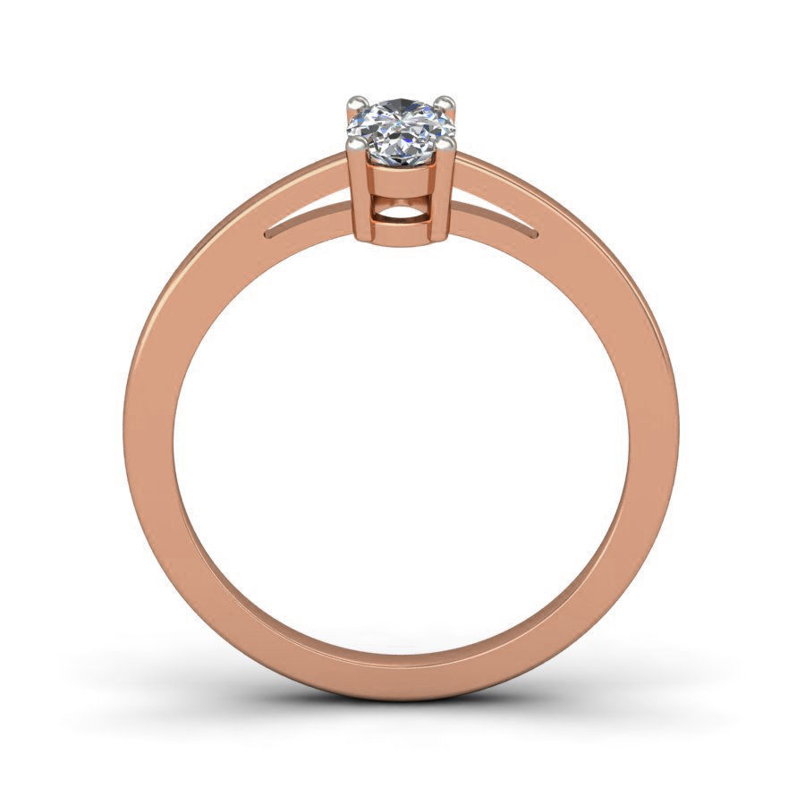 Women solitaire ring 3dm stl render detail 3D print model_2