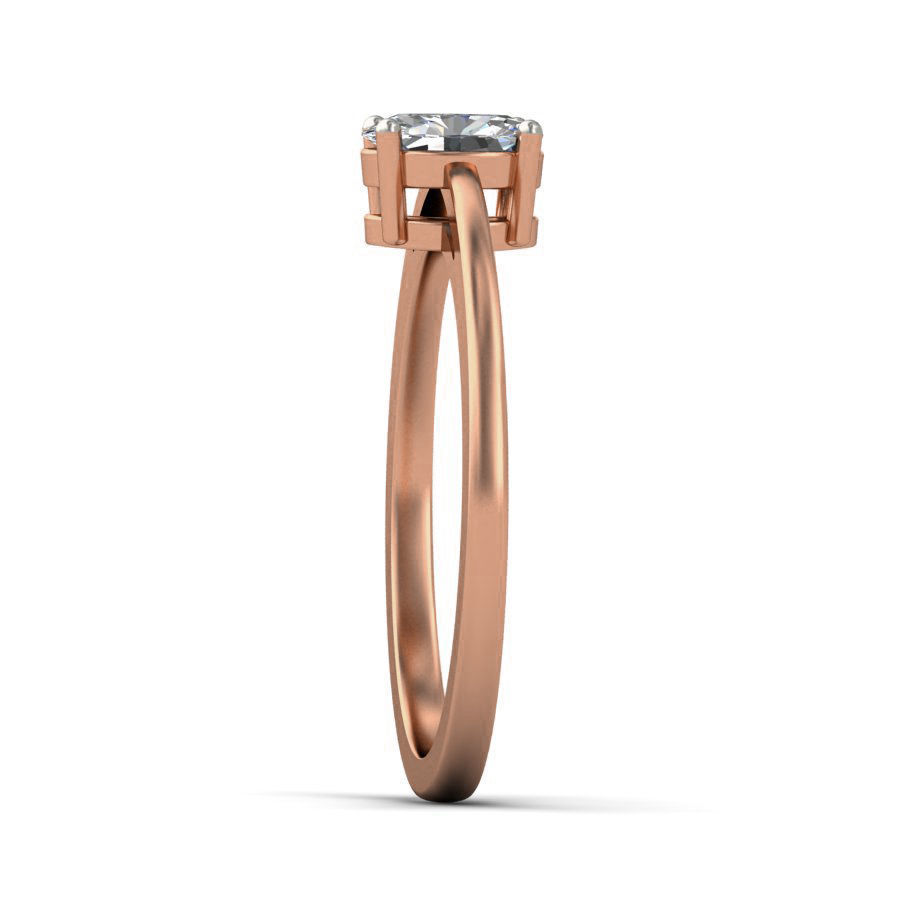 Women solitaire ring 3dm stl render detail 3D print model_7