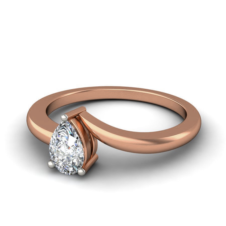 Women solitaire ring 3dm stl render detail 3D print model_6