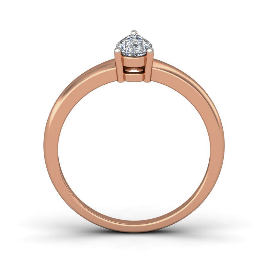 Women solitaire ring 3dm stl render detail 3D print model_1