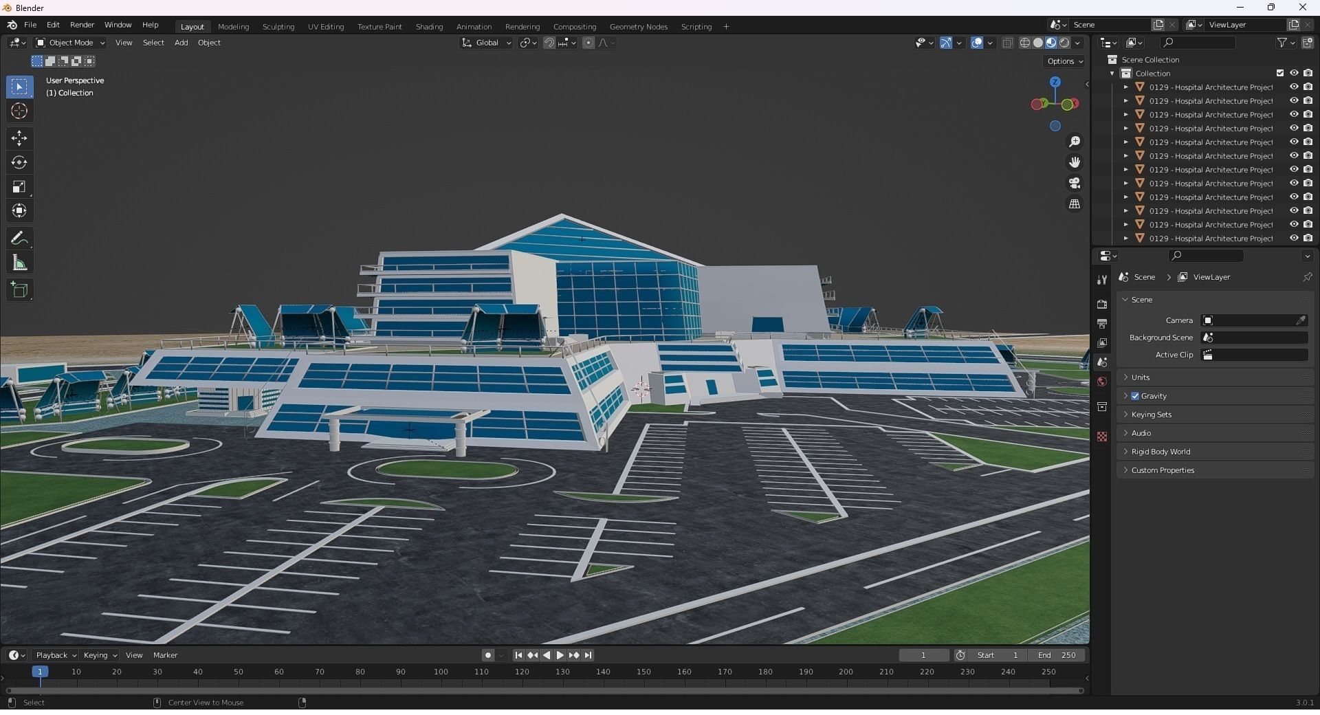 0129 - Hospital Architecture Project 3D model_30