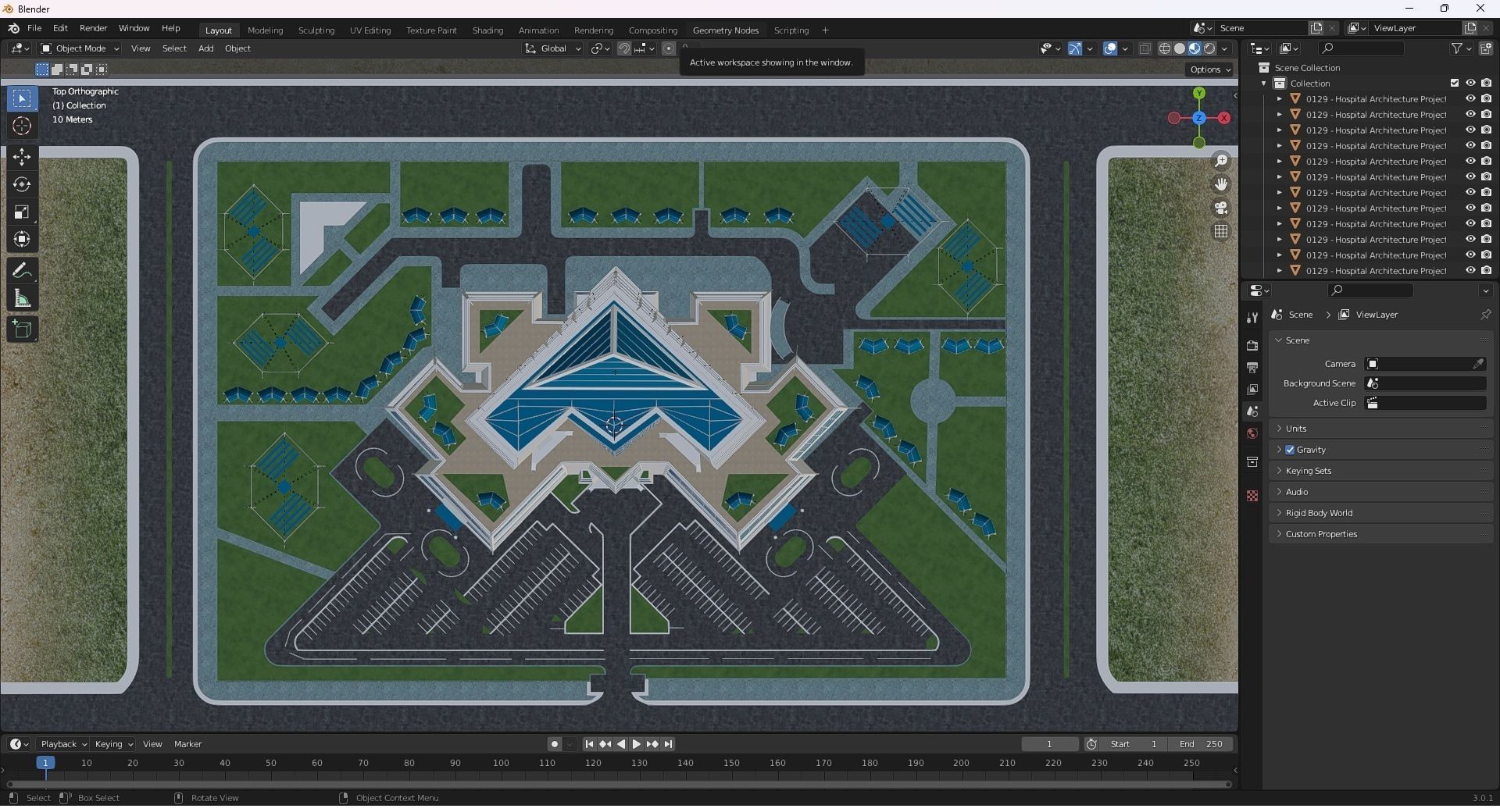 0129 - Hospital Architecture Project 3D model_29