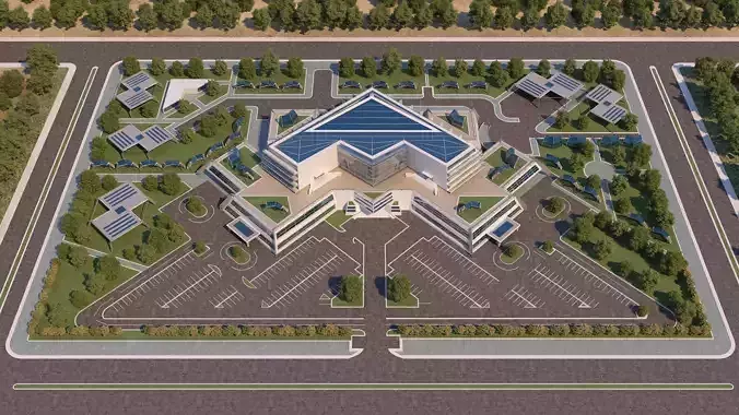 0129 - Hospital Architecture Project 3D model