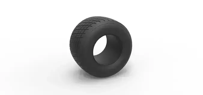 Dirt Sprint racing tire 4 Scale 1 to 25