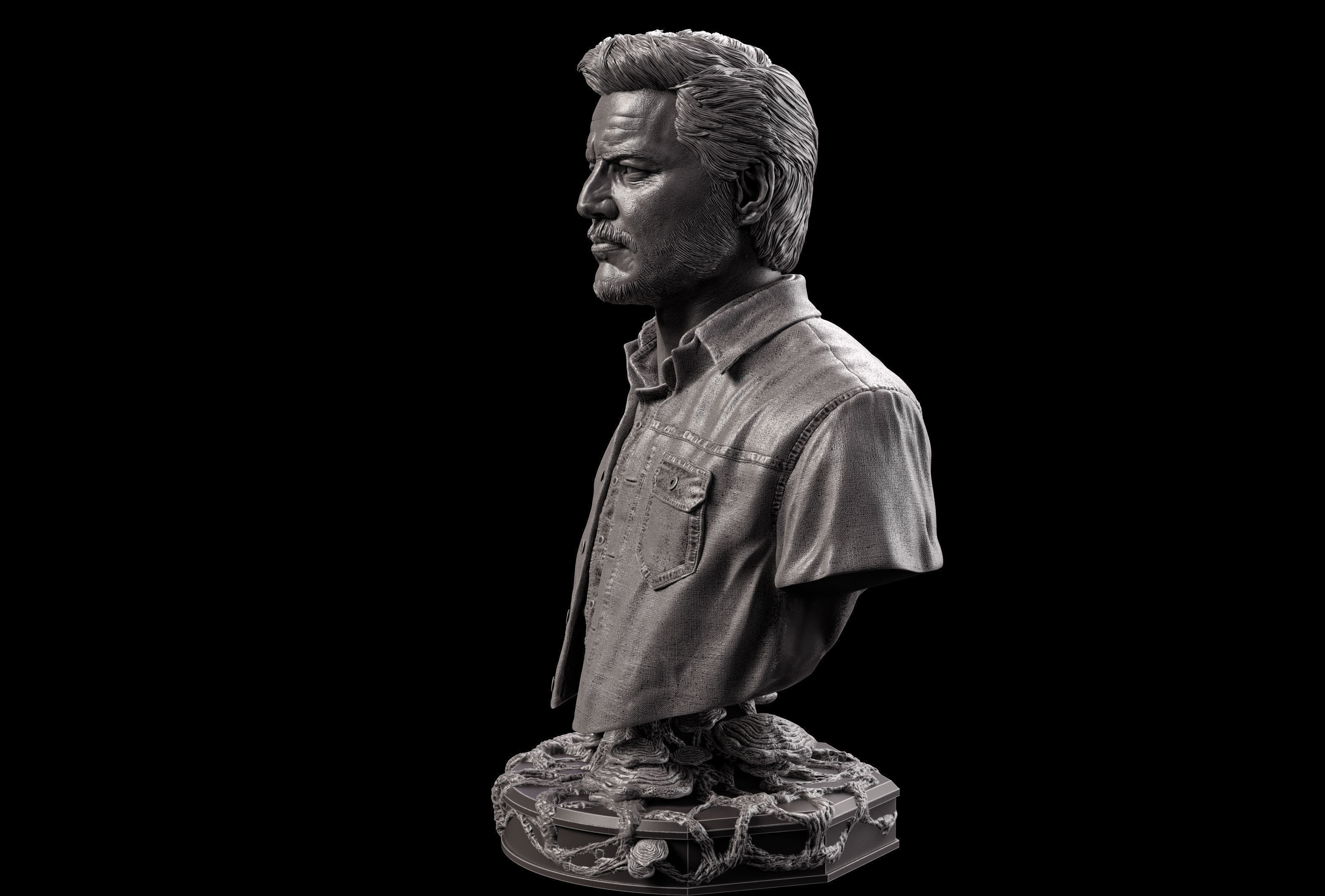 Joel- Pedro Pascal Bust 3D print model_1