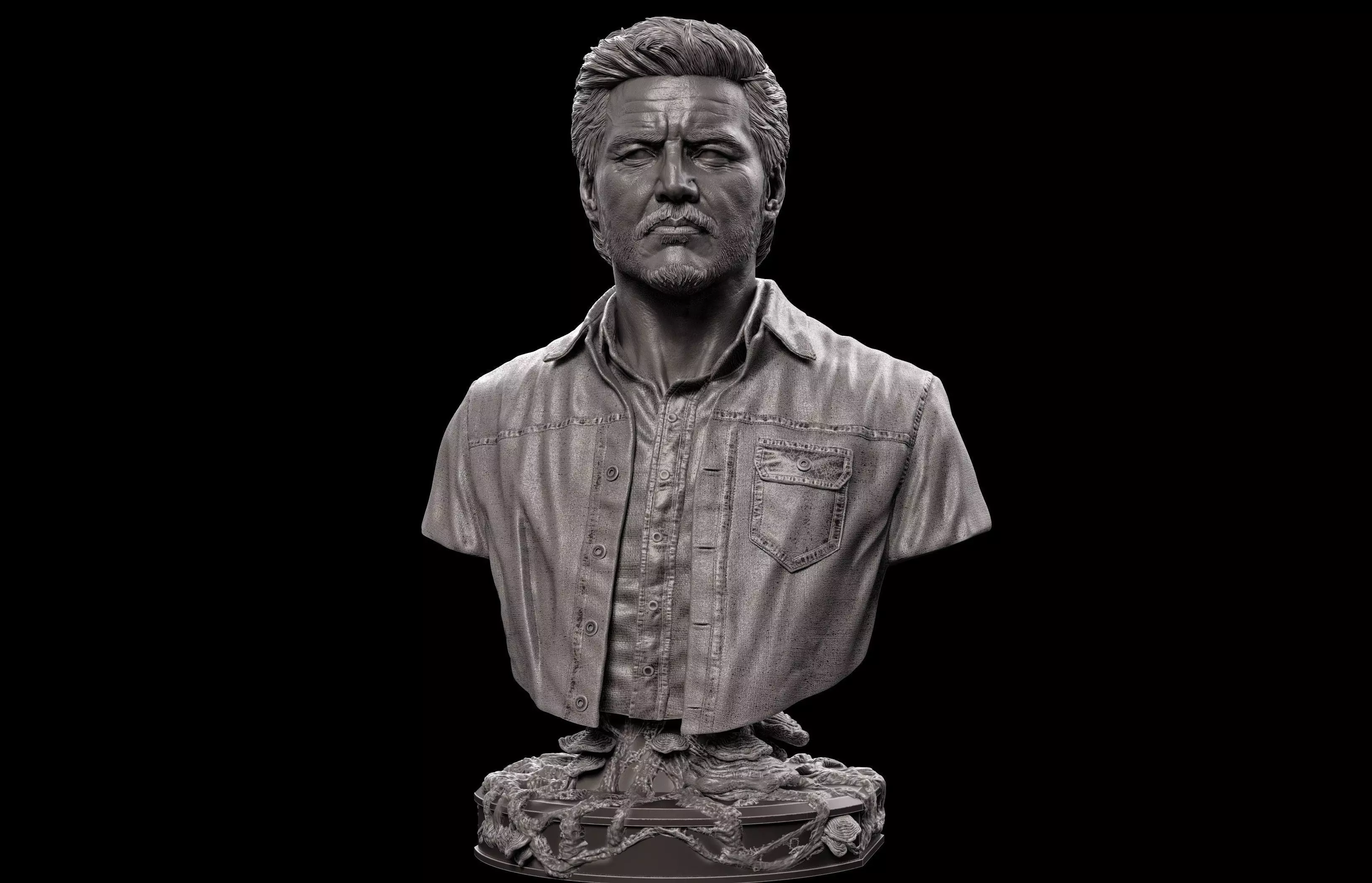 Joel- Pedro Pascal Bust 3D print model_0