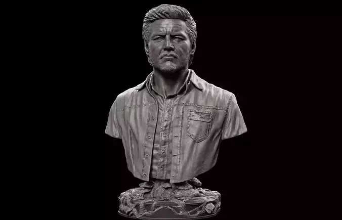 Joel- Pedro Pascal Bust 3D print model