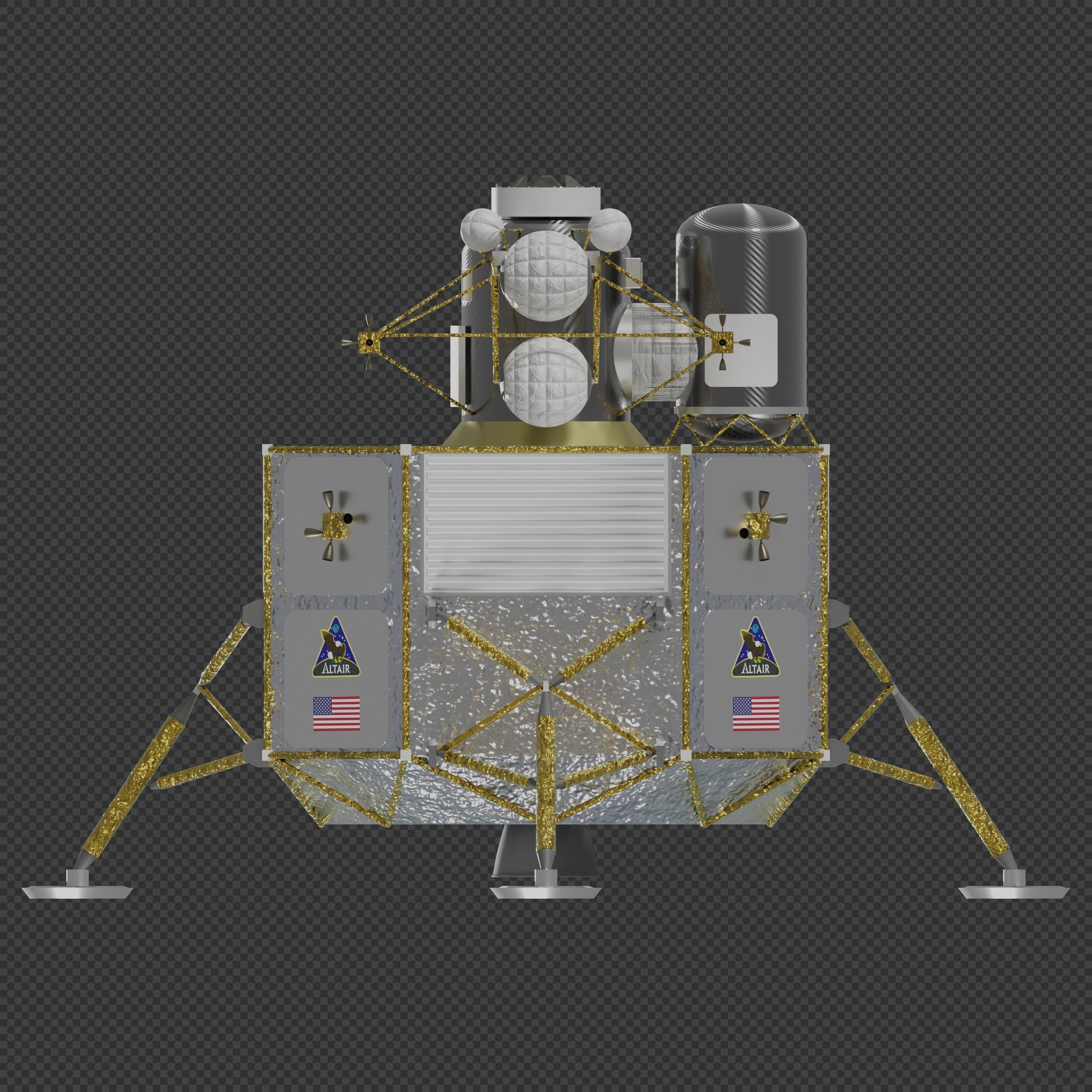 NASA Altair lunar lander 3D model_2