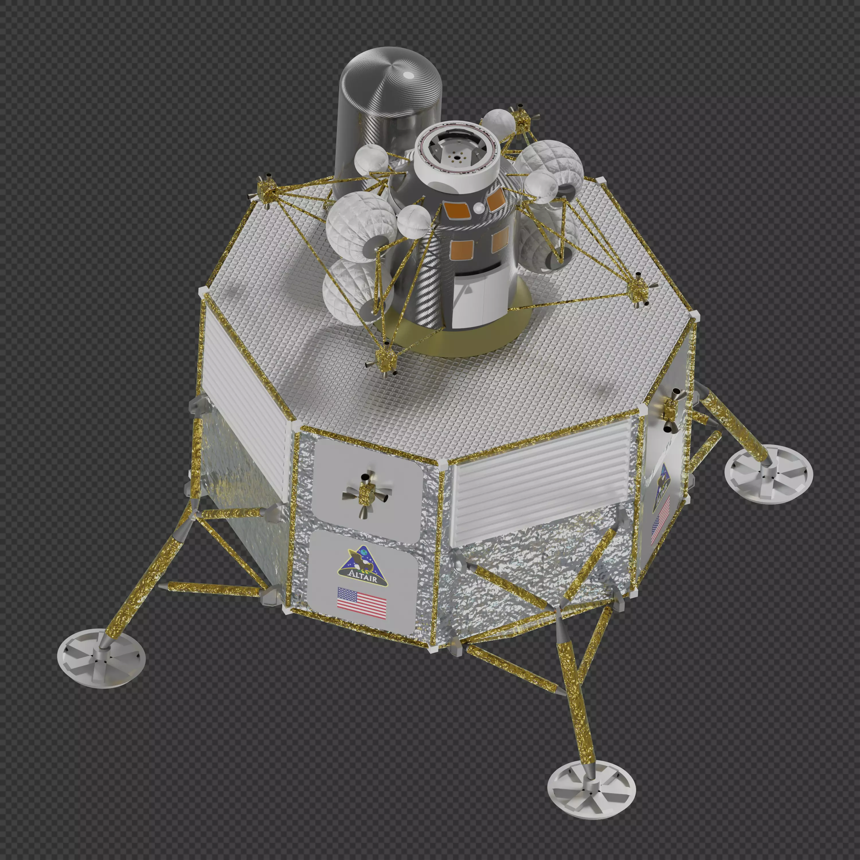 NASA Altair lunar lander 3D model_0