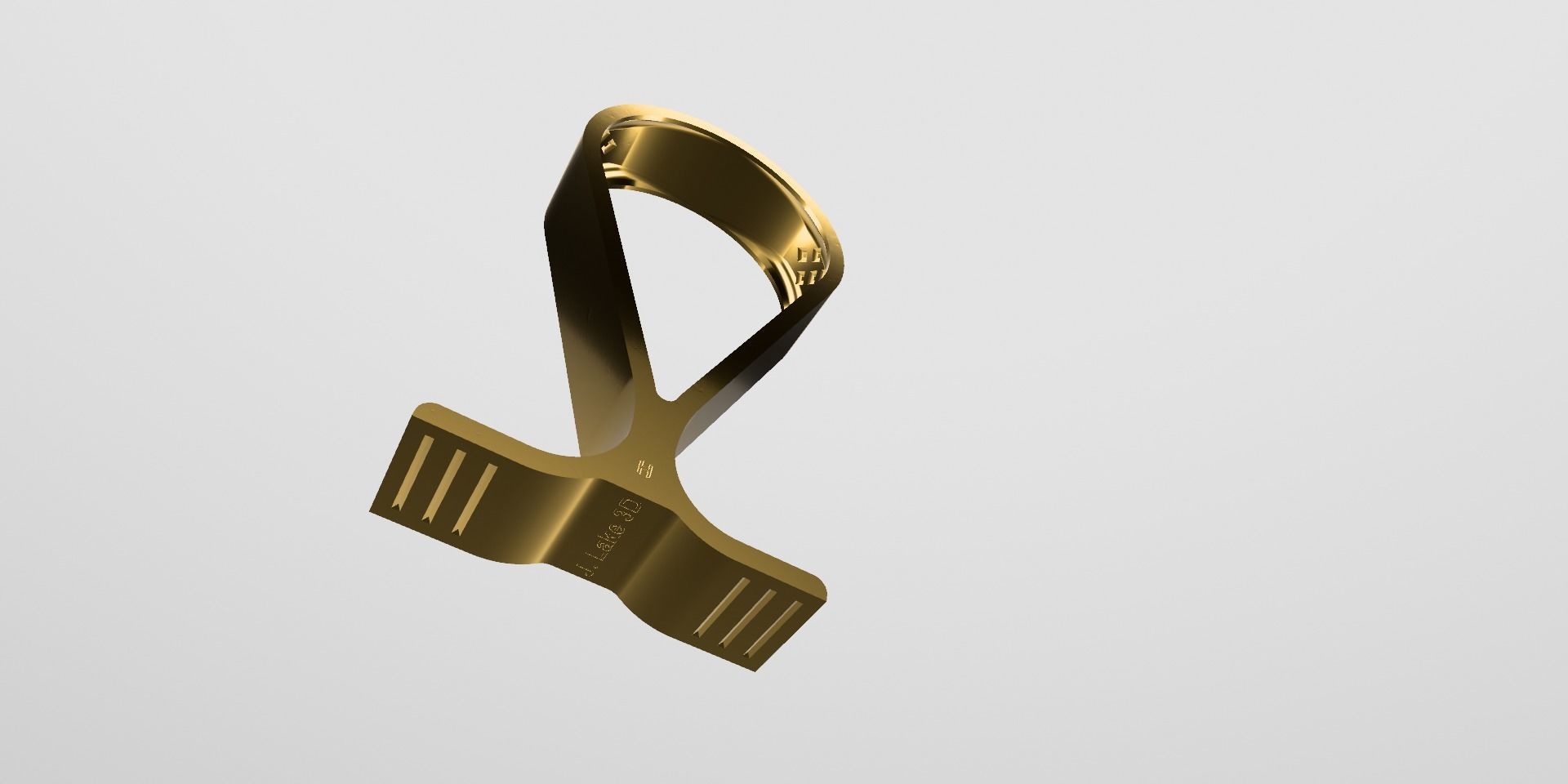 Desktop Headphone Stand 3D print model_3