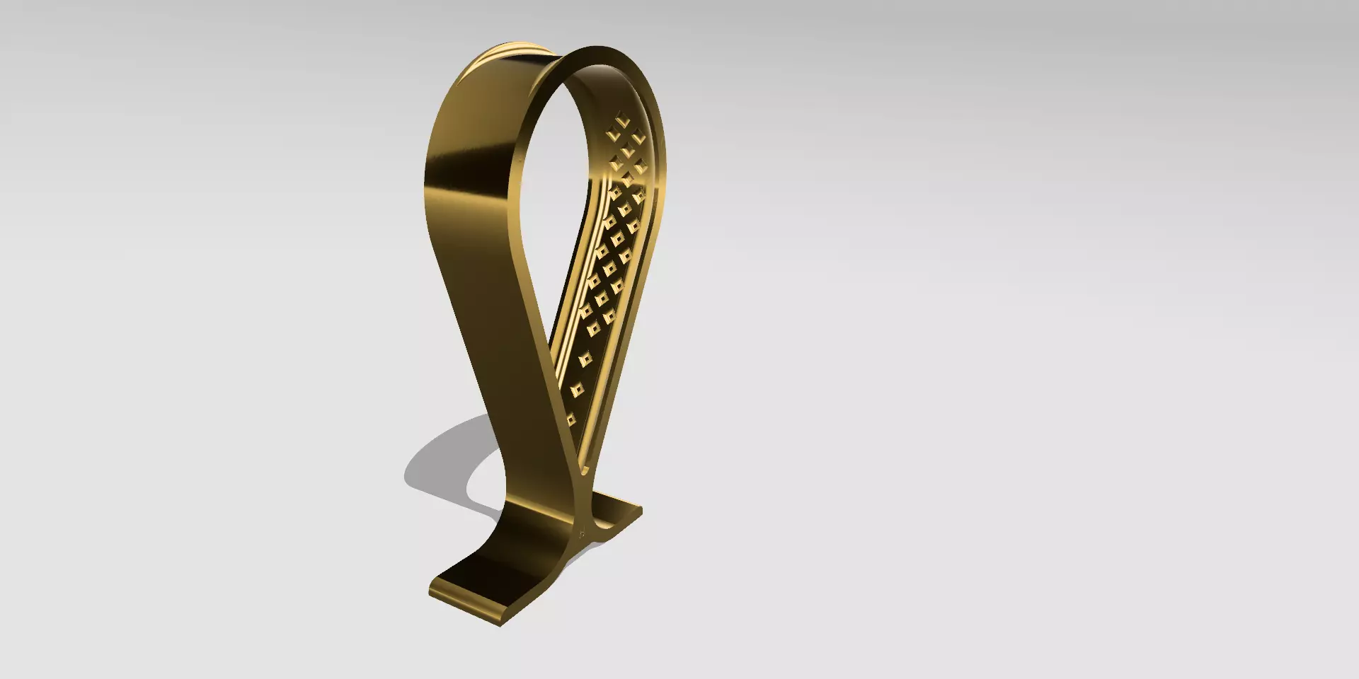 Desktop Headphone Stand 3D print model_0