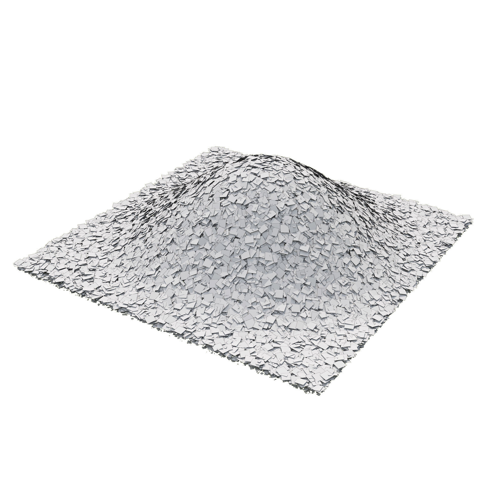 Yellow and Green Leafpile Low-poly 3D model_7