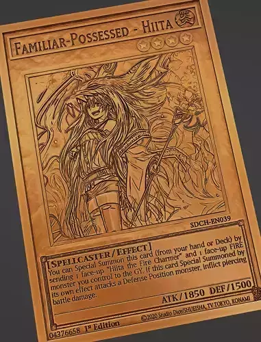 familiar possessed hiita - yugioh 3D print model